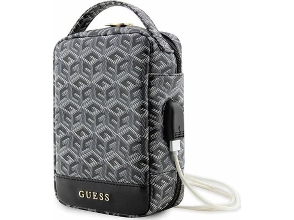 Guess veske GUHBHGCFSEK organizer svart/svart GCUBE STRIPE