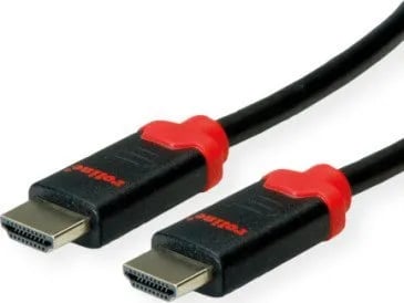 Roline HDMI-liitäntäkaapeli HDMI-A-liitin, HDMI-A-liitin 3,00 m Musta 11.04.5943 #####10K UHD, #####8K UHD, kaksoissuojattu HDMI kaapeli