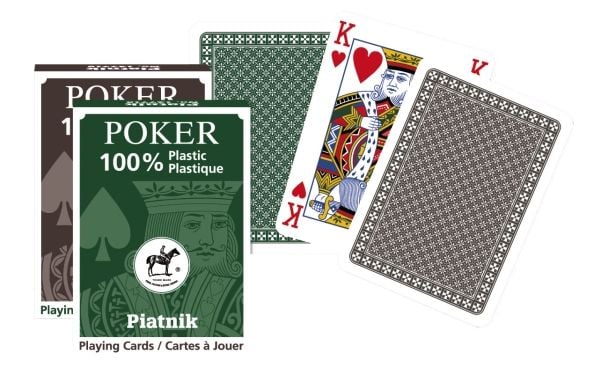 Piatnik 1362 "Plastic Poker Cards Card Game (55-deler)