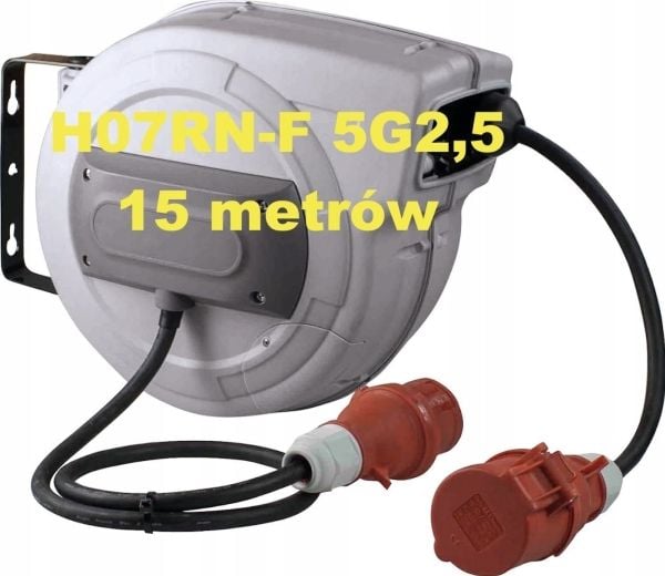 AS Schwabe 12649 Kabelopruller 10 m CEE-stik 16 A 5-pol