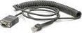 Zebra - Seriell/strømforsynings-kabel - DB-9 (hunn) til 9-pins serieheader - 2.8 m - rullet sammen - for Zebra DS3608, DS3678, LI3608, LI3678, VC80