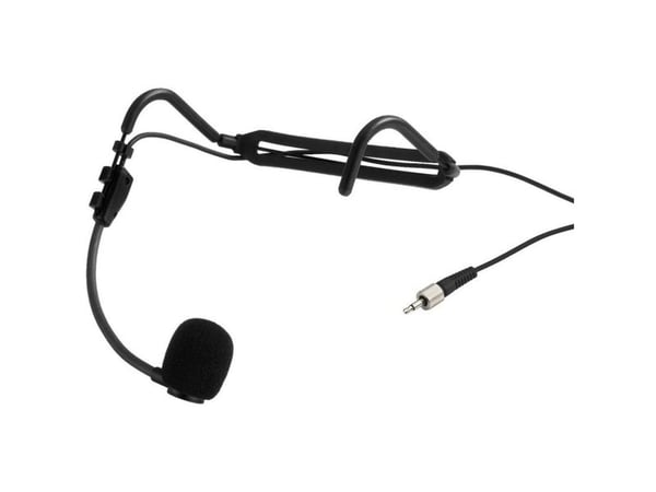 Monacor HSE-821SX, 80 - 12000 Hz, 680 ohm (O), kardioidi, langallinen, 3,5 mm (1/8"), musta