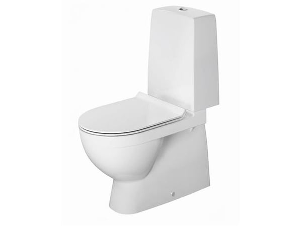 Duravit WC-istuin - Uudelle Nordiskille ilman reunaa.Pehmeästi sulkeutuvalla, irrotettavalla istuimella