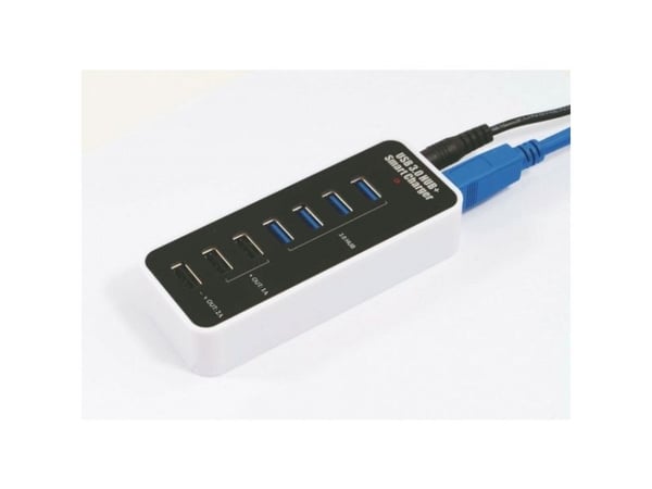 Techly IUSB3-TLYBV7, USB 2.0, USB 3.2 Gen 1 (3.1 Gen 1) Type-A, 5000 Mbit/s, Svart, Hvit, CE, FCC, RoHS, WEEE/RAEE, 12 V, 5 V