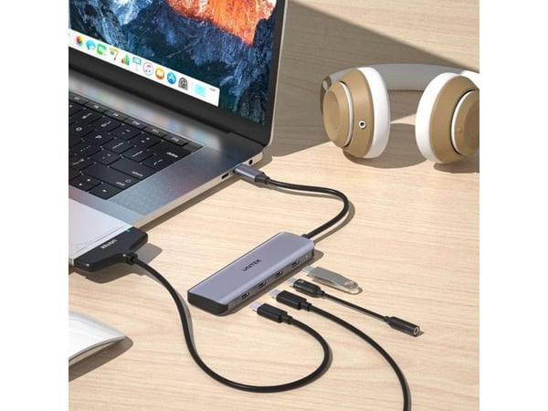 Unitek uHUB Q4 Next H1107K - Hub - 4 x USB-C - stasjonær