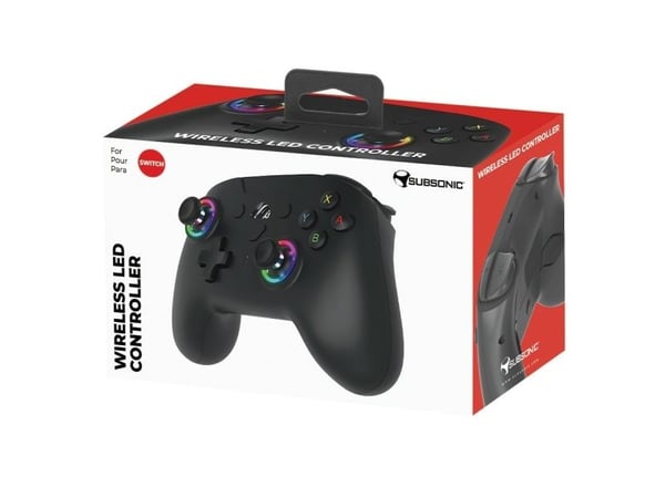 Subsonic SA5633-1, Gamepad, Nintendo Switch, D-pute, Hjem-knapp, Nullstillingsknapp, Valg-knapp, Turboknapp, Rød/grønn/blå, Trådløs, Bluetooth