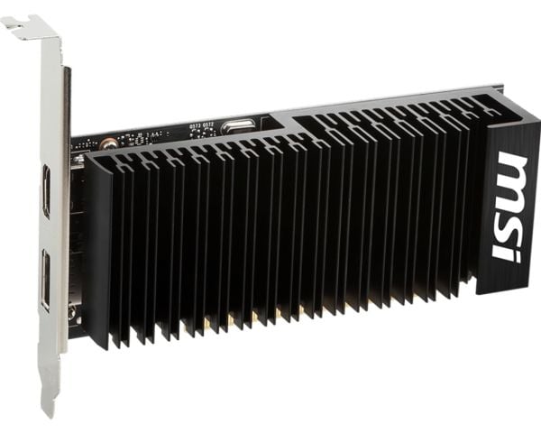 MSI GeForce GT 1030 4GHD4 LP OC - Grafikkort - GF GT 1030 - 4 GB DDR4 - PCI Express 3.0 x16 (x4-modus) lav profil - DisplayPort, HDMI - uten vifte