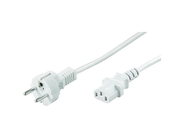 Goobay 96039, 2 m, Virtapistoke tyyppi F, C13 liitin, H05VV-F3G, 250 V
