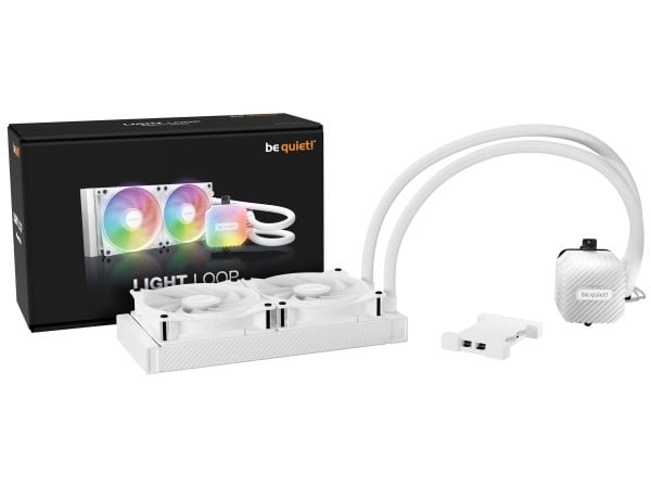 be quiet LIGHT LOOP 240mm, All-in-one nestejäähdytin, 24 cm, valkoinen