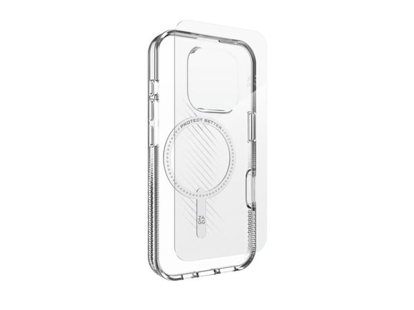 ZAGG 360 Protect-pakke, deksel, Apple, iPhone 16 Pro, 16 cm (6,3"), gjennomsiktig