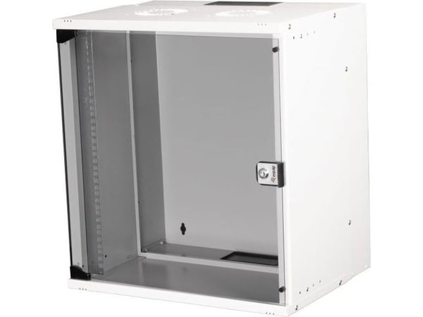 Equip EWM-12-5440-G, Veggmonterbar hylle, 12U, Nøkkellås, 12,5 kg, Lysegrå