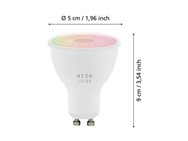 EGLO CONNECT-Z GU10 smartpærer - 3-pakning med bryter - 345 lm