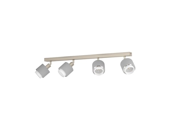 EGLO BELLIZZI spotskinne L750 4xE14 svart/grå/hvit