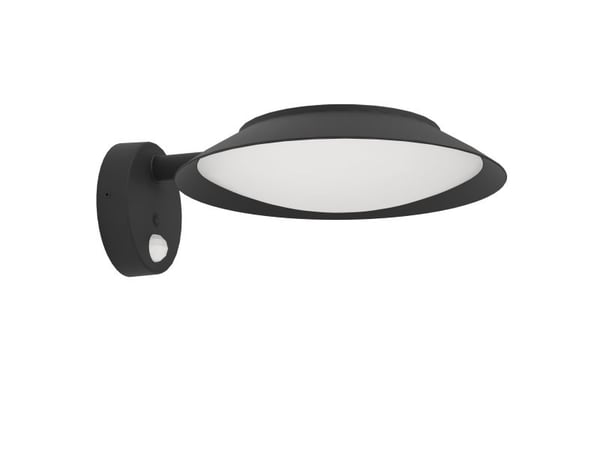 EGLO CERRISI SOLAR WALL W/SENSOR MUSTA/VALKOINEN