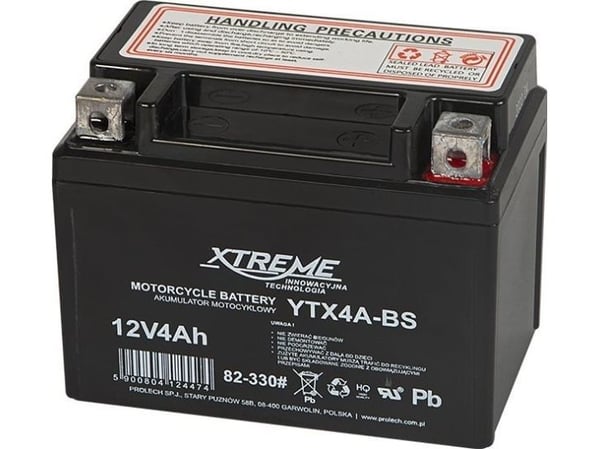 Blow AGM motorsykkelbatteri 12V 4Ah XTREME