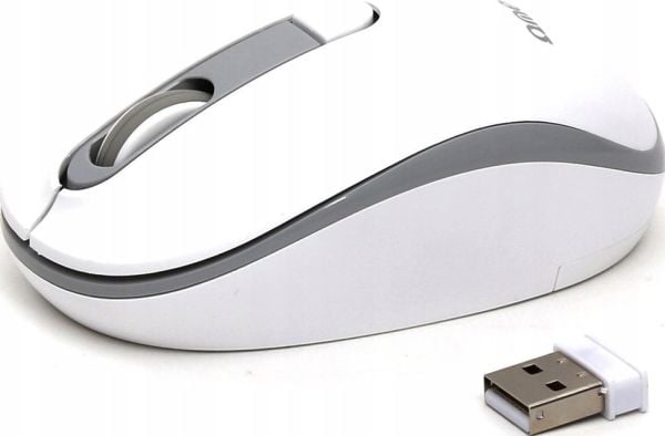 Omega OMEGA WIRELESS MOUSE WIRELESS 1000/1200/1600 DPI VIT-GRÅ [45862]