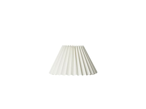 Plisségardin CAROLIN side 17 cm hvit