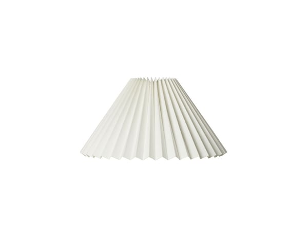 Plisségardin Carolin side 23 cm hvit
