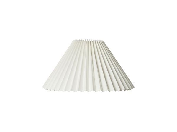 Plisségardin Carolin side 25 cm hvit