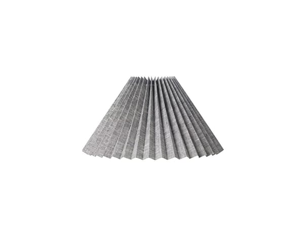 PLISSESKÆRM CAROLIN SIDE 23 CM SORT NISTRET