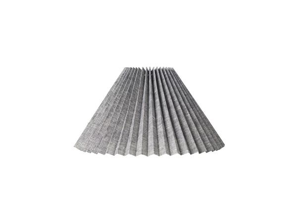 Plisségardin CAROLIN side 25 cm sort nistret