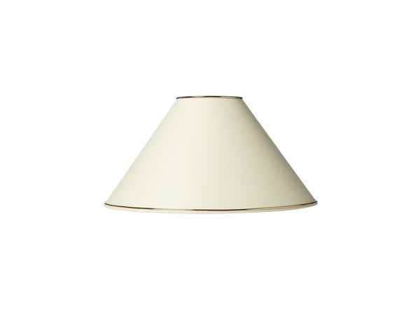 Skjerm til lampe Marie høyde 20,5 cm krem m/guldkant