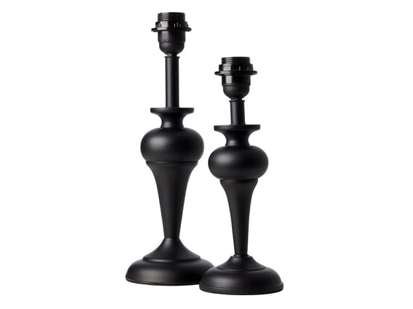 BORDLAMPE SILKE SORT MAT HØJDE 32,5 CM