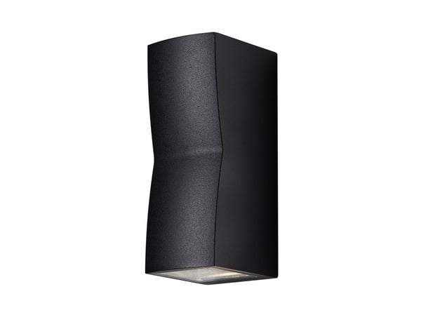 ASK vägglampa svart up/downlight