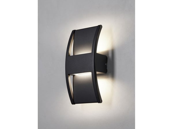 Lärk vägglampa svart up/downlight
