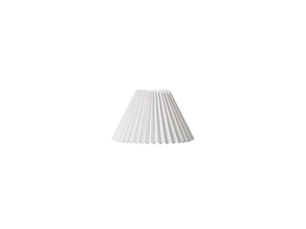 Plisse-skjerm EMMA Hacienda, side 15 cm, hvit