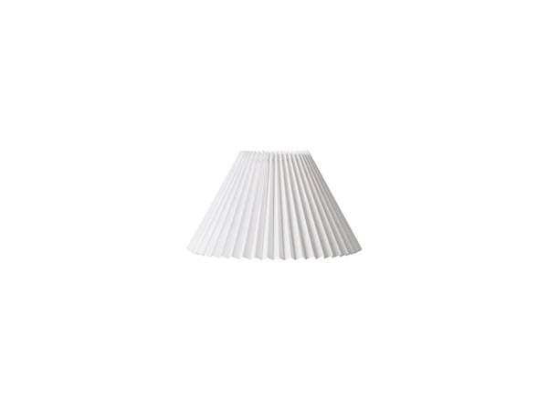 nielsen_light plissert hvitt skjermtrekk HACIENDA 21 cm