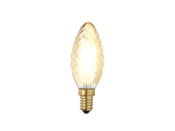 PÆRE 4W KERTE SNOET GYLDEN - 320 LUMEN - K 2.200