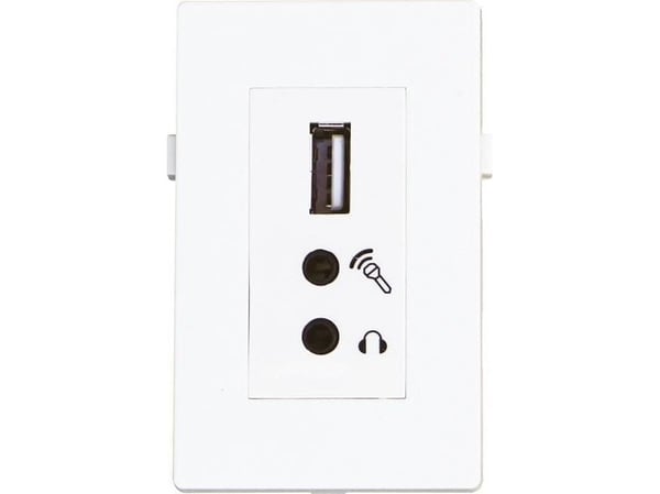 Garbot BN4900-USB A+2XJ, Valkoinen, 75 mm, 50 mm