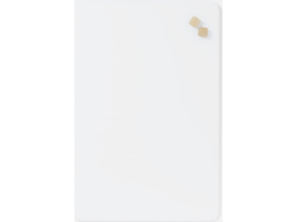 Magnetisk NAGA glastavle 40x60 cm Pure White
