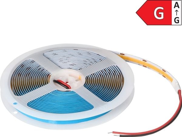 Orno LED-nauhat LED COB 12V, 480L/m, 850lm/m, 10W/m, IP20, 4000K, 5m
