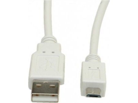 USB-kabel Secomp USB-A til microUSB 3 m hvit (S3153-100)
