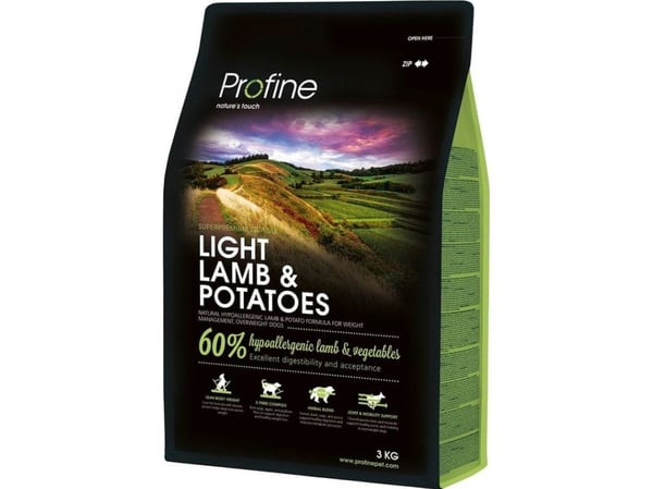 Profine Light Lamb vuxen hundfoder 3 kg