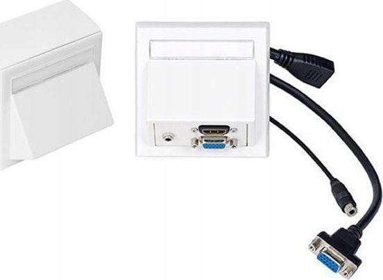 Vivolink WI221192, HDMI + VGA + 3.5mm, Valkoinen, 10 g, 20 g