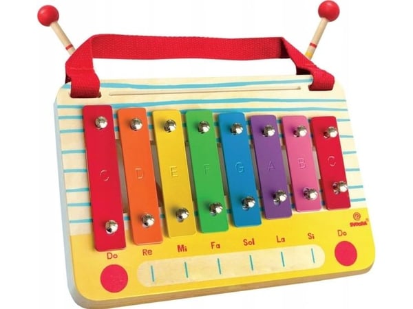 Svoora musikkinstrument - metallofon - radio (8 toner, C-dur)