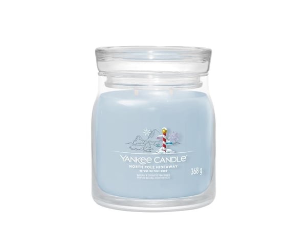 Yankee Candle North Pole Hideaway, Rund, Lyseblå, 50 timer, 1 stykker