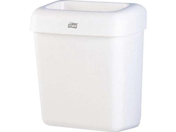 Affaldskurv Tork B2 plast hvid 20 ltr.