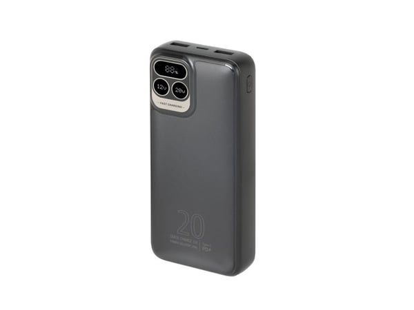 Rivacase VA2521, 20000 mAh, Lithium Polymer (LiPo), Grå