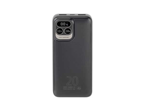 Rivacase VA2521, 20000 mAh, Lithium Polymer (LiPo), Grå
