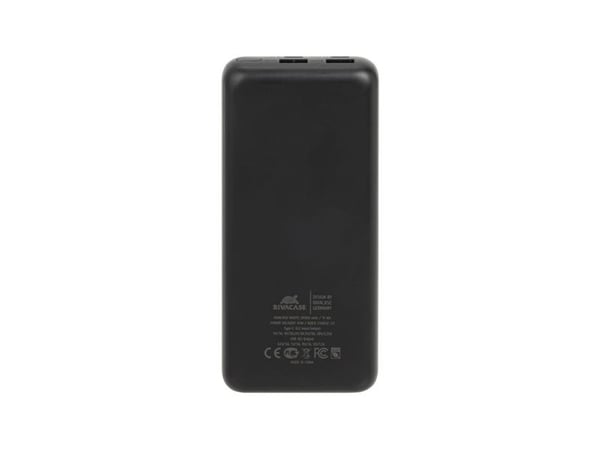 Rivacase VA1075, 20000 mAh, Lithium Polymer (LiPo), Sort, Blå