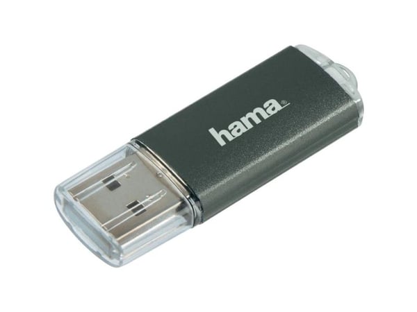 Hama "Laeta" FlashPen, 16 GB, USB A-tyyppi, 2.0, Suojus, Harmaa