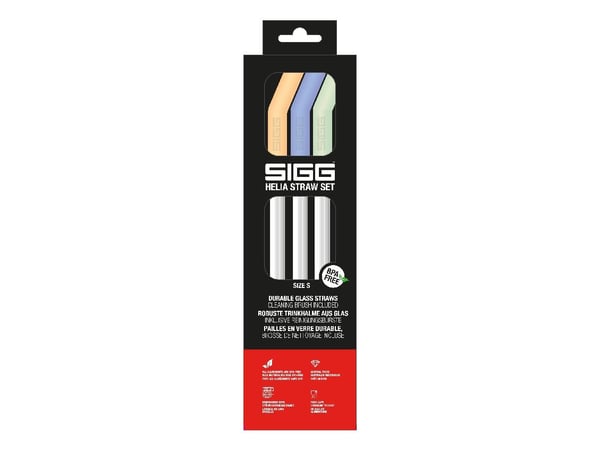 SIGG 6026.70, Flerfarvet, Borosilikatglas, 3 stk, Kasse