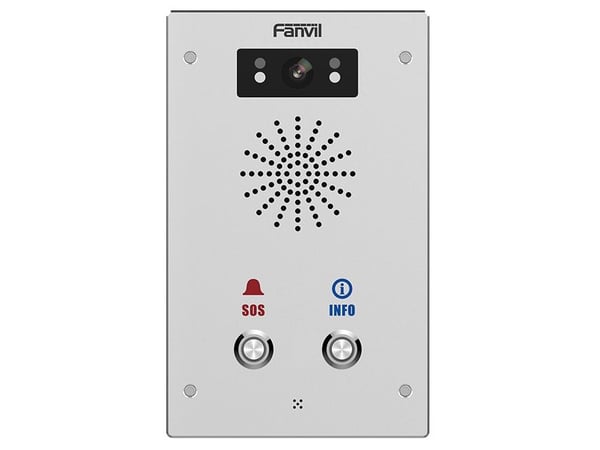 Fanvil I16S-02P, Koblet med ledninger (ikke trådløs), IP65, RJ-45, Rustfritt stål, Vegg, 195 mm