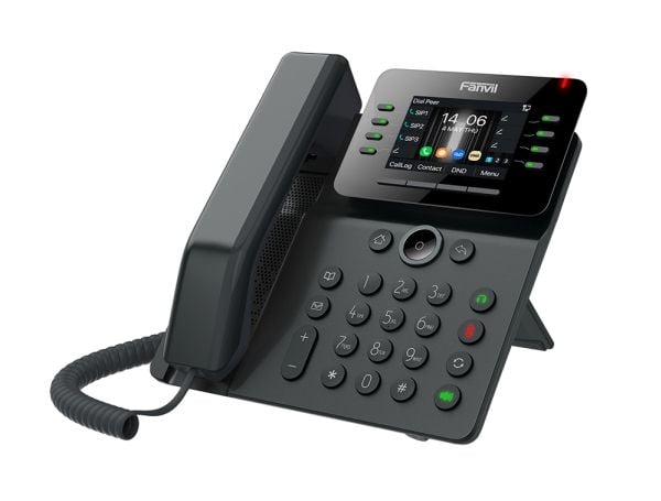 Fanvil V63, IP-telefon, Sort, Kablet håndsett, Bord/Vegg, 6 linjer, 1000 oppføringer