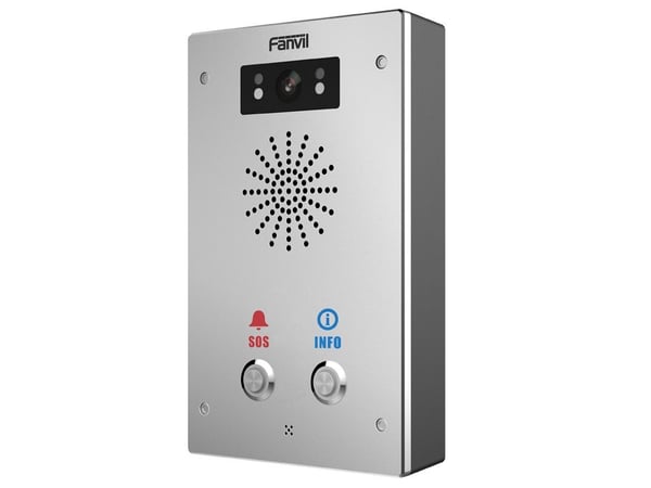 Fanvil I16SV-02P, Koblet med ledninger (ikke trådløs), IP65, RJ-45, Rustfritt stål, Vegg, 195 mm
