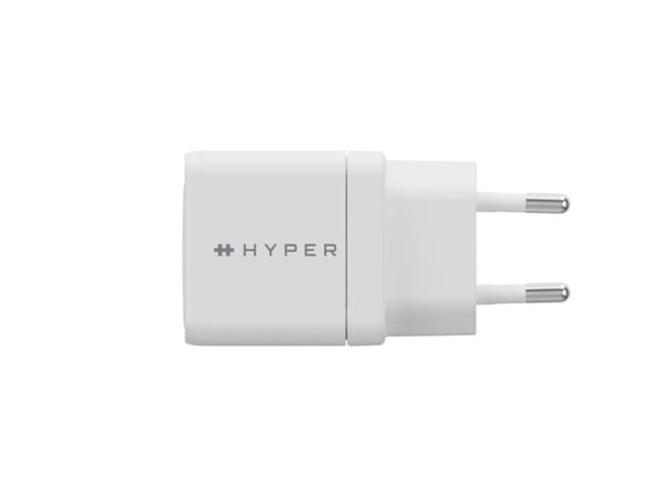HyperJuice - Strømadapter - GaN - 35 watt - QC 3.0, Power Delivery 3.0 + PPS - 2 utgangskontakter (USB-C) - hvit - Europa